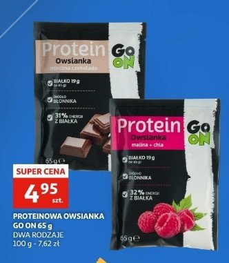 Owsianka malina + chia Sante go on! protein promocja