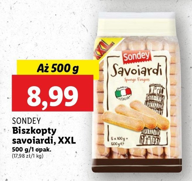 Biszkopty savoiardi Sondey promocja