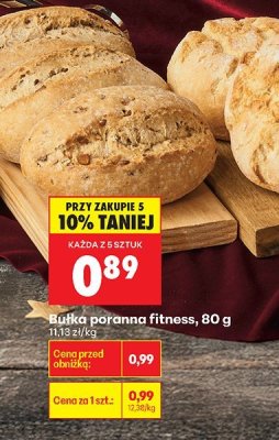 Bułka poranna fitness promocja w Biedronka
