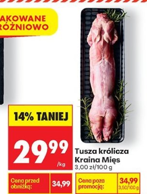 Tusza królicza Kraina Mięs promocja w Biedronka