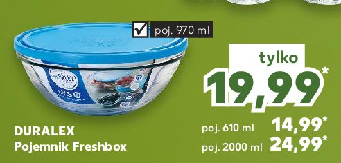 Pojemnik freshbox 610 ml DURALEX promocja