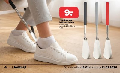 Teleskopowa łyżka do butów (różne kolory) promocja w Netto