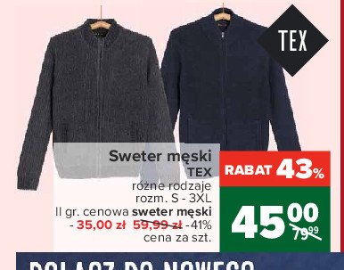 Sweter męski Tex promocja w Selgros