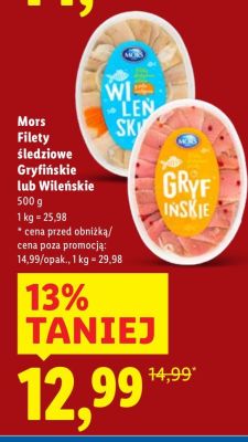 Filety śledziowe Wileńskie promocja w Lidl