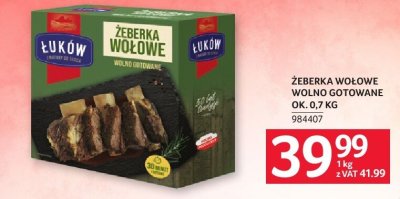 Żeberka wołowe wolno gotowane ok. 0.7 kg promocja w Selgros