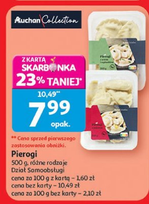 Pierogi Auchan Collection różne rodzaje promocja w Auchan