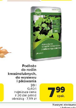 Podłoże do wysiewu i pikowania z mikroorganizmami promocja w Carrefour