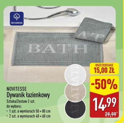 Dywanik łazienkowy promocja w Aldi