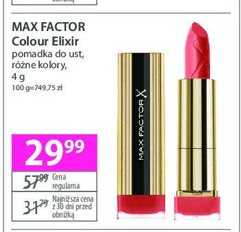 Pomadka sun bronze nr 25 Max factor colour elixir promocja