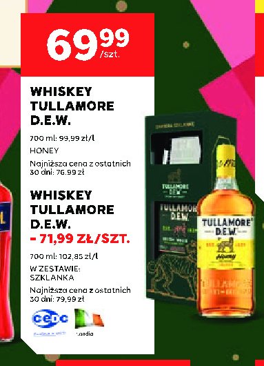 Whisky Tullamore dew honey promocja