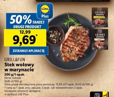Stek wołowy w marynacie truflowej Grill and fun promocja