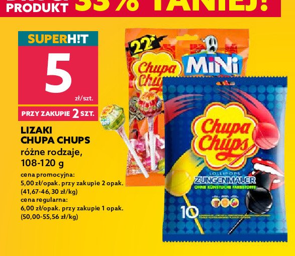 Lizaki mix Chupa chups mini promocja