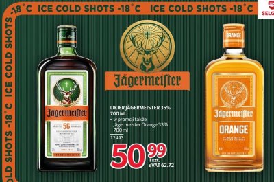 Likier Jägermeister 35% 700 ml promocja w Selgros