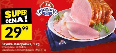 Szynka staropolska, 1 kg promocja w Twój Market