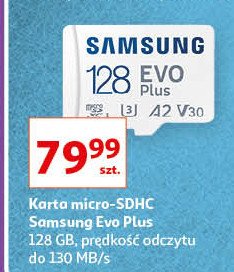 Karta pamięci evo plus microsdhc 128gb Samsung promocja