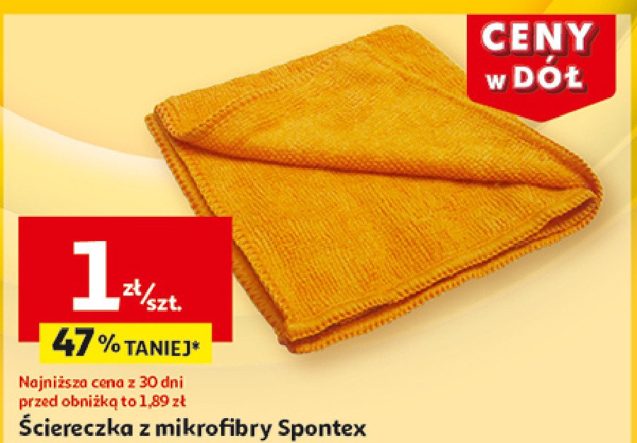 Ścierka z mikrofibrą Spontex promocja w Auchan