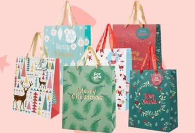 Torba na prezent świąteczny różne warianty promocja w Action