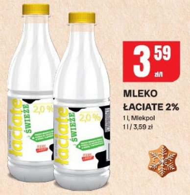 Mleko łaciate 2% Mlekpol promocja w Chorten