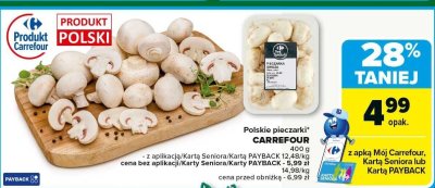 Pieczarki polskie CARREFOUR promocja w Carrefour Market
