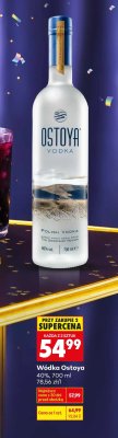 Wódka Ostoya 40%, 700 ml promocja w Biedronka
