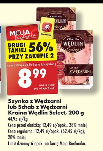 Szynka z wędzarni Kraina wędlin select promocja