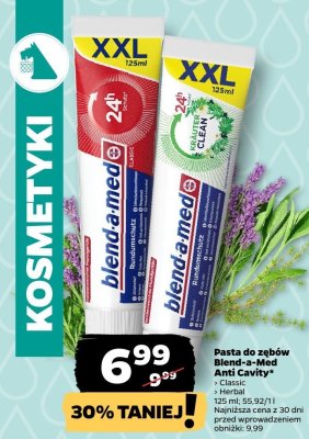 Pasta do zębów Blend-a-Med Anti Cavity Classic promocja w Netto