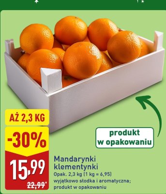 Mandarynki klementynki promocja w Aldi