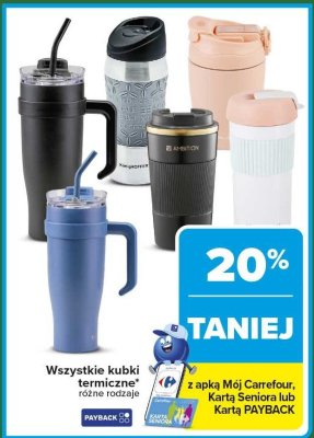 Kubki termiczne różne rodzaje promocja w Carrefour Market