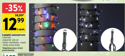 Lampki zewnętrzne 150 cm promocja w Intermarche