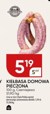 Kiełbasa domowa pieczona Czerniejewa promocja w Chata Polska