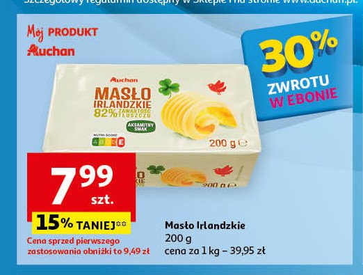 Masło irlandzkie Auchan promocja