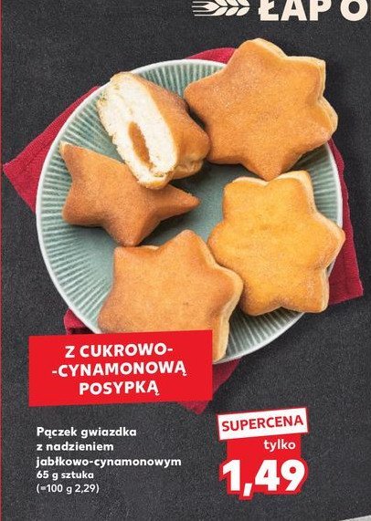 Pączek gwiazdka jabłkowo-cynamonowy promocja w Kaufland