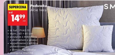 Poduszka Aloe Vera 70x80 cm promocja w Biedronka