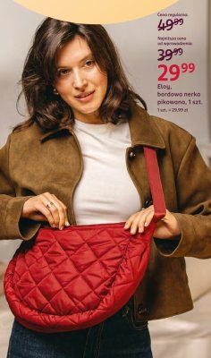 Nerka bordowa pikowana Etoy promocja w Rossmann