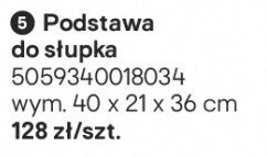 Podstawa do słupka łazienkowego promocja w Castorama