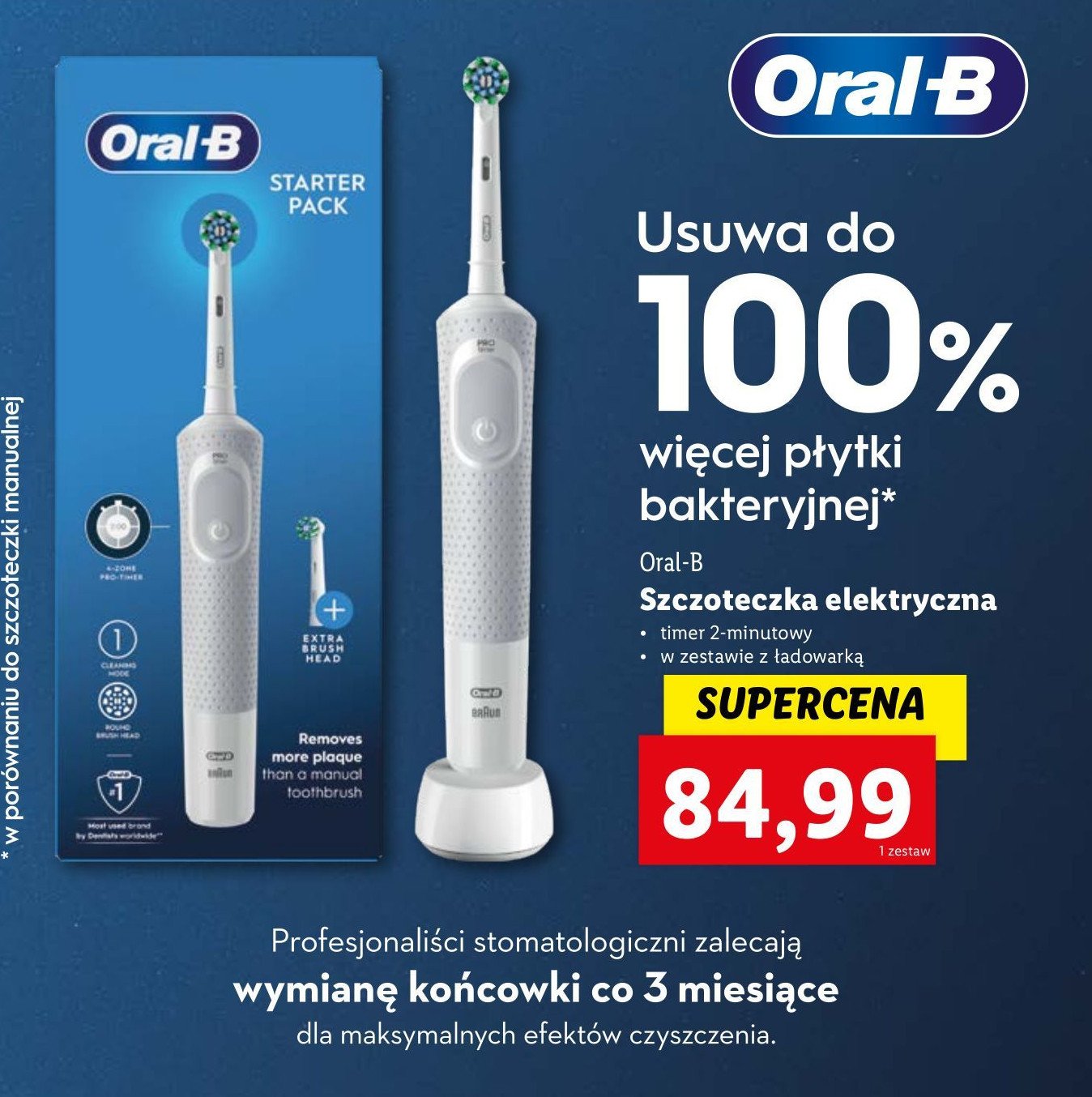 Szczoteczka elektryczna Oral-b promocja w Lidl