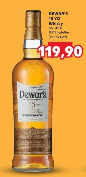 Whisky Dewar's 15 years old promocja