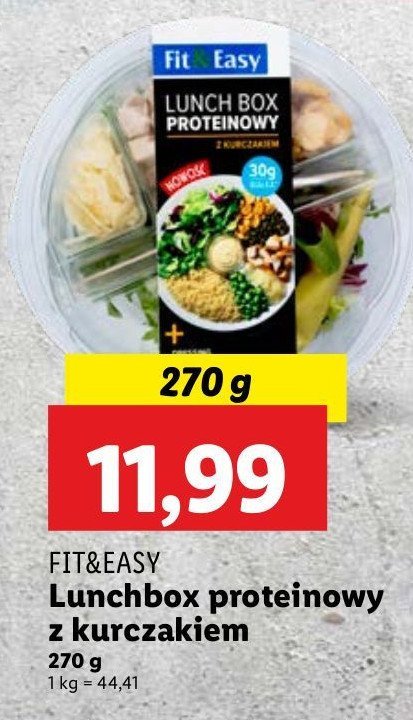 Lunchbox proteinowy z kurczakiem Fit & easy promocja