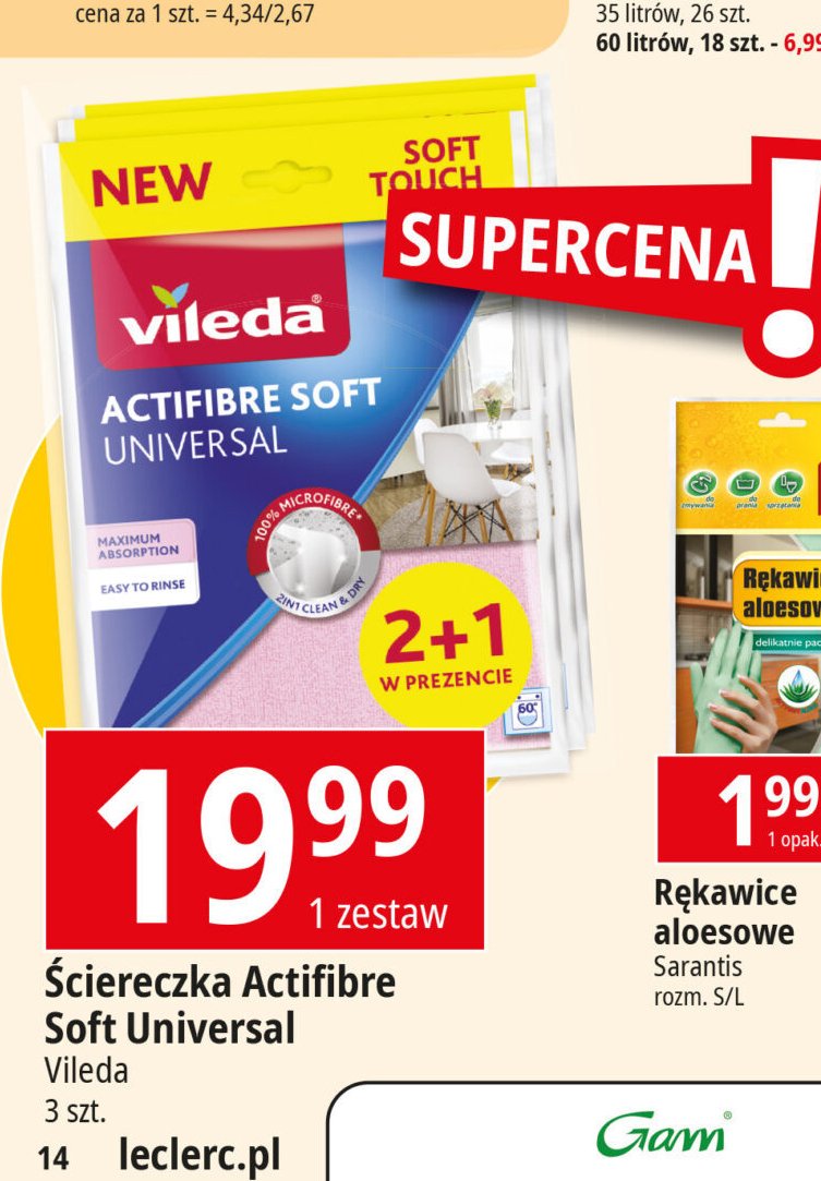 Ściereczki z mikrofibrą Vileda promocja