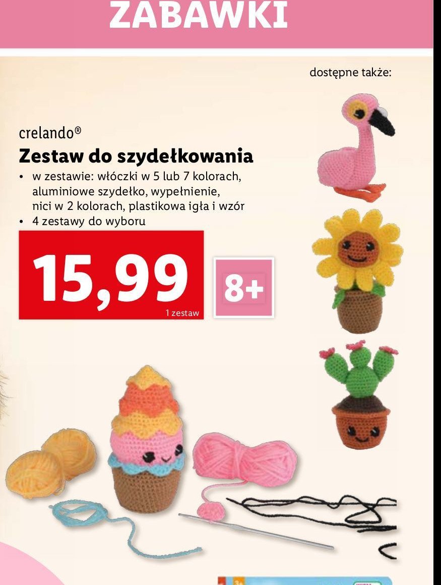 Zestaw do szydełkowania Crelando promocja w Lidl