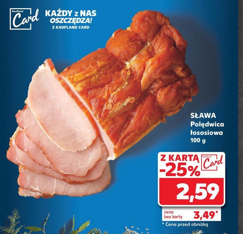 Polędwica łososiowa Sława promocja w Kaufland