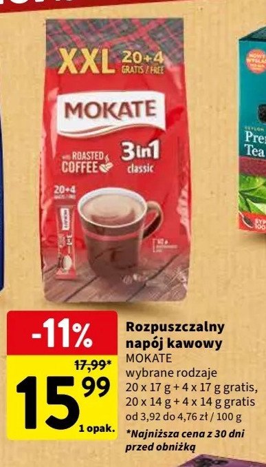 Kawa Mokate 3in1 classic promocja