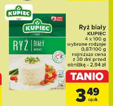 Ryż biały długoziarnisty Kupiec promocja