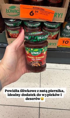 Powidła śliwkowe z nutą piernika Łowicz Mix promocja w Biedronka