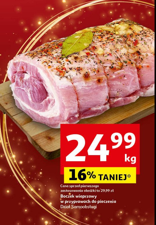 Boczek wieprzowy w przyprawach promocja w Auchan