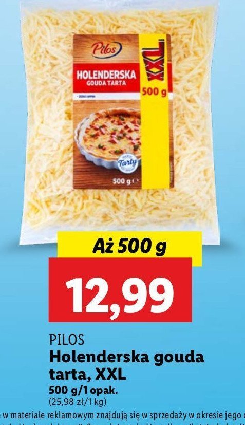 Ser gouda holenderska tarta Pilos promocja w Lidl