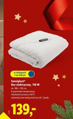 Koc elektryczny 110 w promocja w Lidl