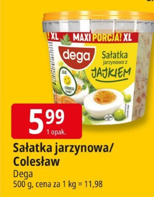Sałatka jarzynowa/Coleslaw Dega promocja w Leclerc