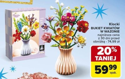 Klocki BUKIET KWIATÓW W WAZONIE promocja w Carrefour