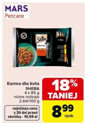 Karma dla kota SHEBA różne rodzaje promocja w Carrefour